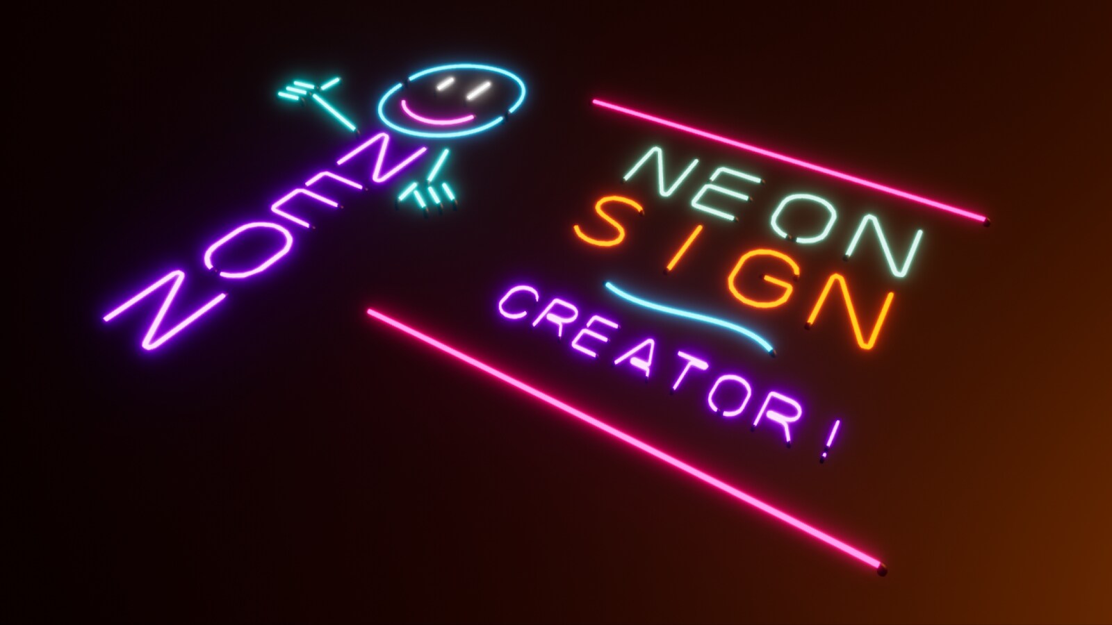 Real Neon Sign Creator in Props UE Marketplace
